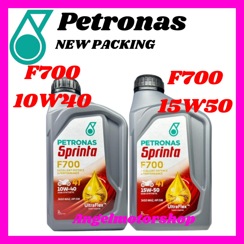 Petronas Sprinta 4T F700 10W40 & 15W50 Semi Synthetic Engine Oil MINYAK HITAM 4T OIL ORIGINAL100%