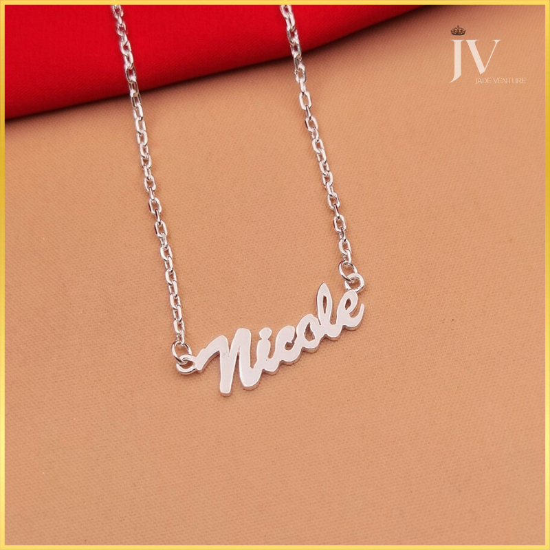 JV | Personalized Name necklace guarantee 100% 925 pure silver