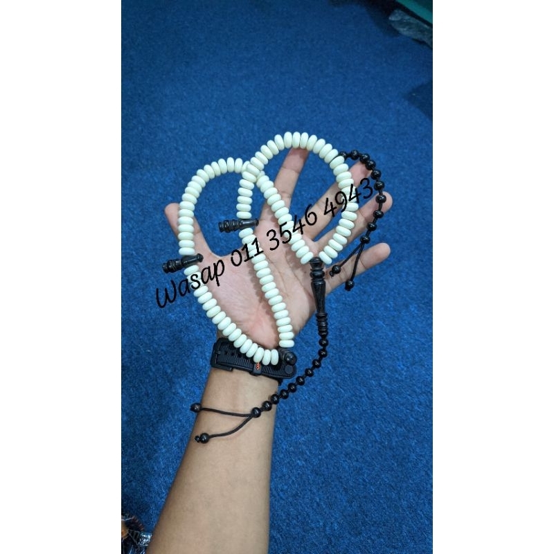 Tasbih Tulang Unta Mix Abanus Lawa 🔥