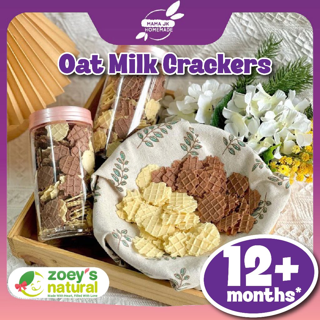 Zoey's Homemade Natural Baby Oat Milk Crackers (±80g)