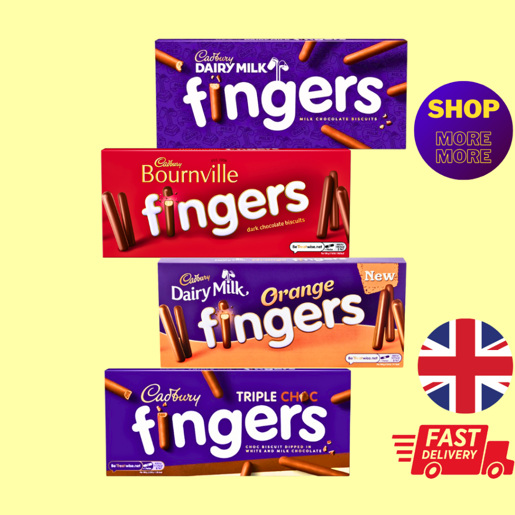 [CASHBACK✅] Cadbury Dairy Milk Chocolate/ Bourbon/ Triple Choc/ Orange Fingers Biscuit~ Imported from UK