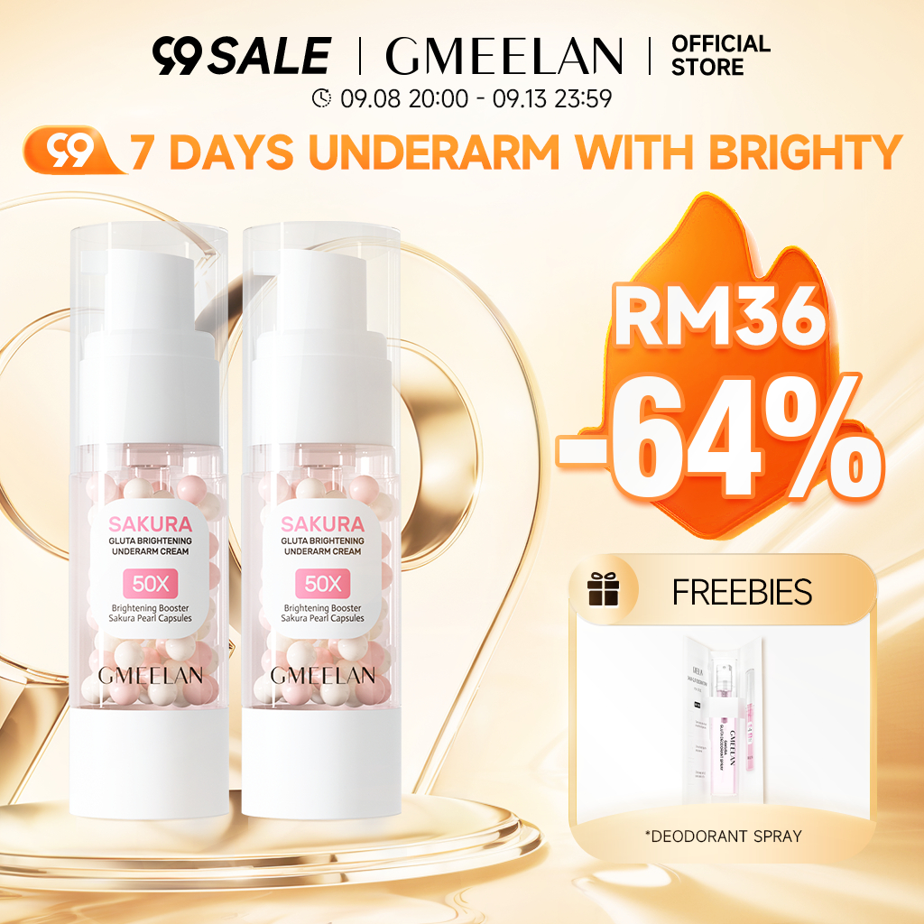 GMEELAN Sakura Gluta Brightening Underarm Cream Armpit Whitening Lotion whitening lotion Underarm Brightening 30G