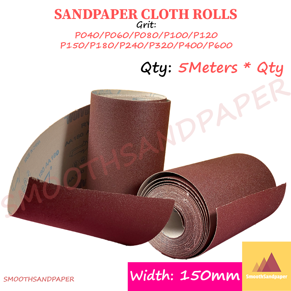 Sandpaper Cloth Roll 150mm Width Aluminium Oxide KAIN 软布砂布卷 image 3