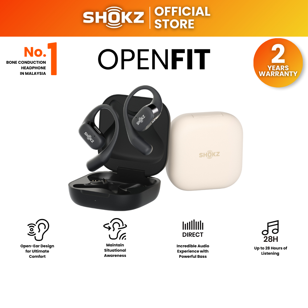 Shokz OpenFit Open-Ear True Wireless Earbuds ( T910 )