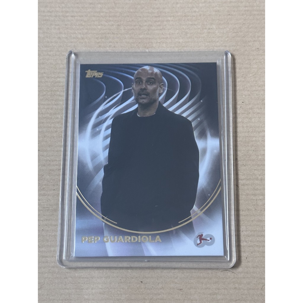 2023-24 Topps Bundesliga 60 Years Celebration Pep Guardiola Legendary Coach 100pt Thick Card