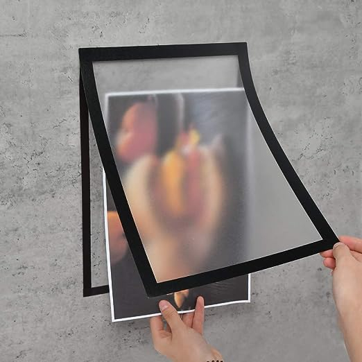 A4 Magnetic Display Board Wall Stick Frame Photo Certificate Office Adhesive