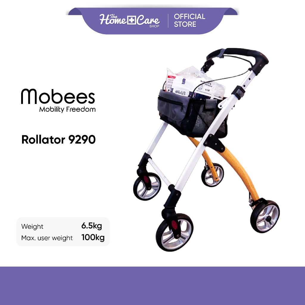 MOBEES Rollator Senior Walker with wheels Walking Aid 9290