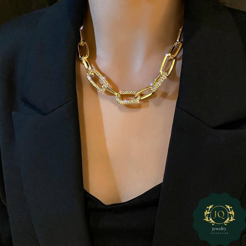 【JQ Jewelry】Code:HE264 Fashion Necklace Titanium Steel流行高级感钛钢项链