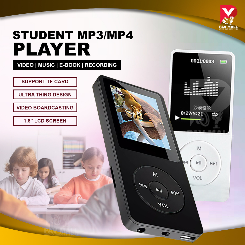 Student MP3 Music Player | Mp4 Player Voice Recorder Audio Video Music Media Player Walkman mp3 随身听