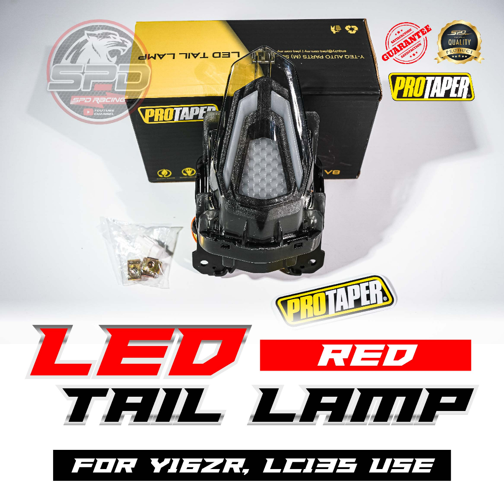 Y16/Y16ZR, LC135 V8 | LED Tail Lamp (RED) Protaper