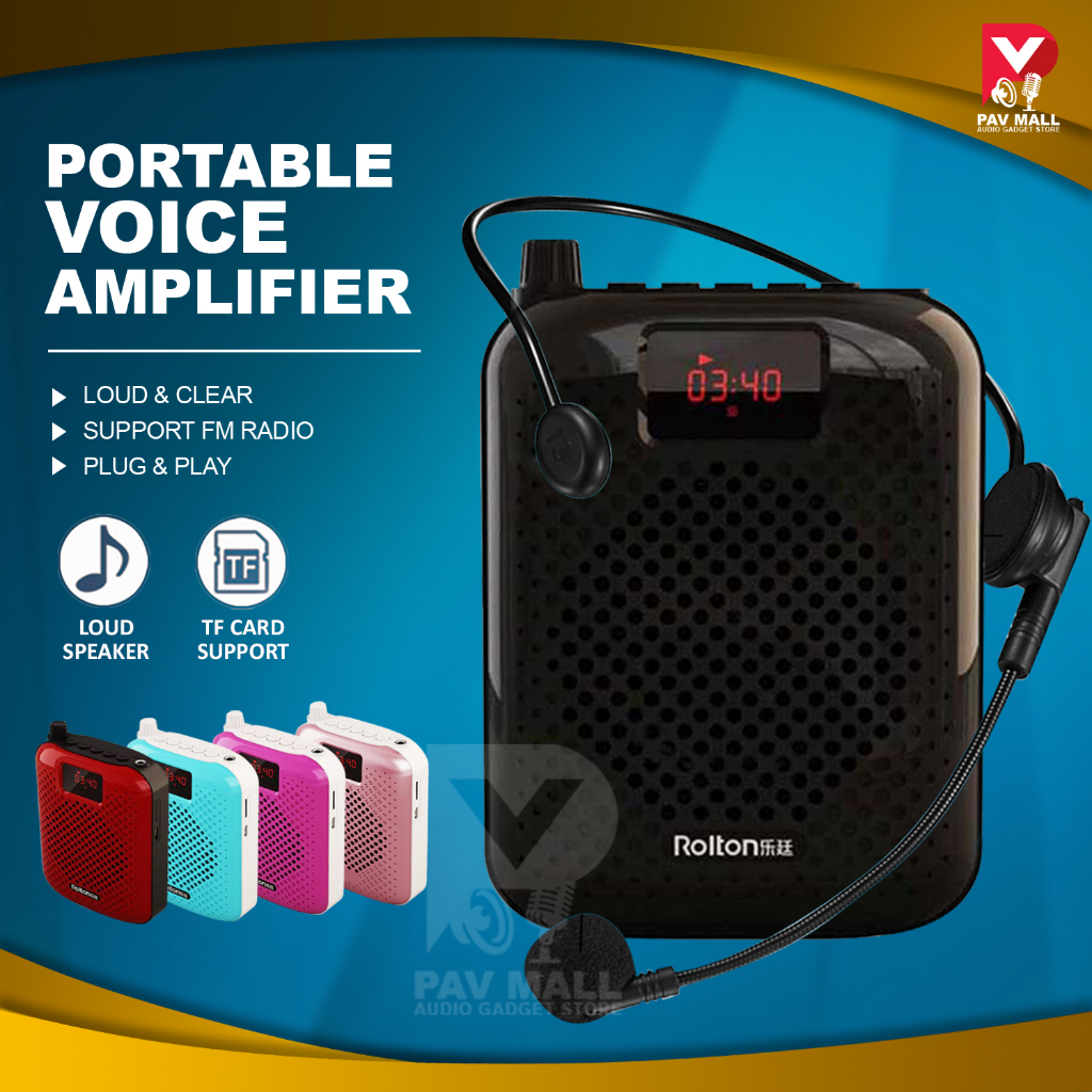 Rolton K500 Voice Amplifier Speaker Microphone for School Teacher | Spiker Pembesar Suara 小蜜蜂 擴音器 教師