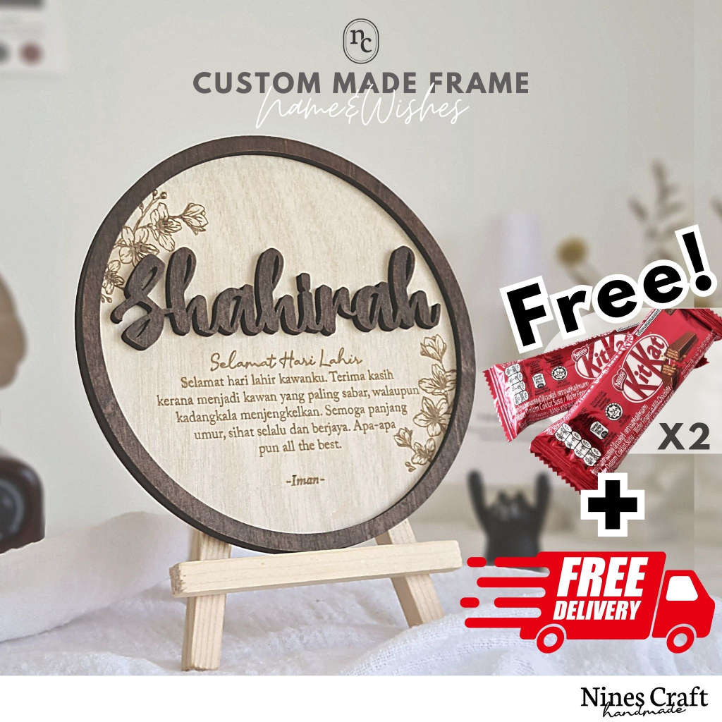 ⭐Custom Name Frame Stand NEW!⭐ Gift Decor Name Custom Made Ins Stand Box NEW! ⏱️ SHIP OUT in 48H