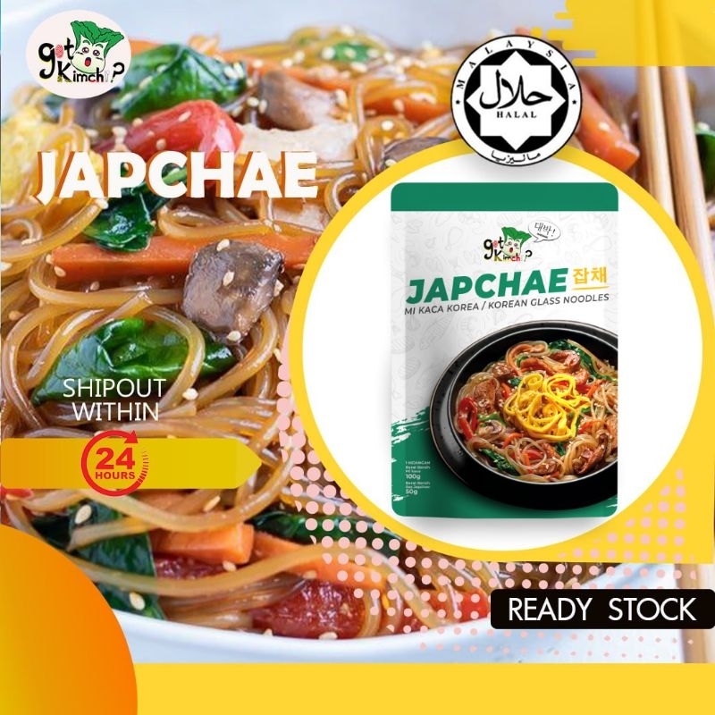 Set Japchae GotKimchi Halal ( Glass noodles + Japchae sauce ) Mi Kaca Mr Korea Korean Glass Noodles vermicelli dangmyeon