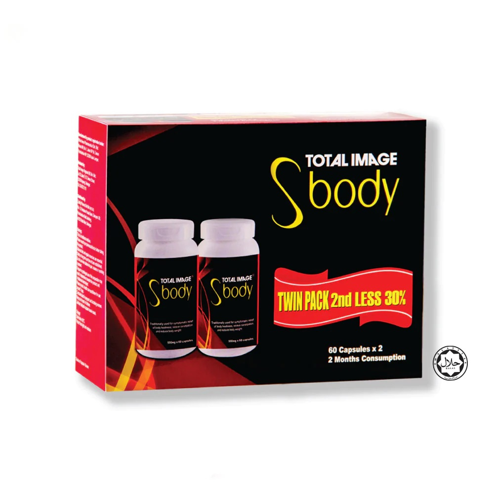 Total Image S Body Capsules (2x60's) Slimming | Burns Fat | Weight Loss