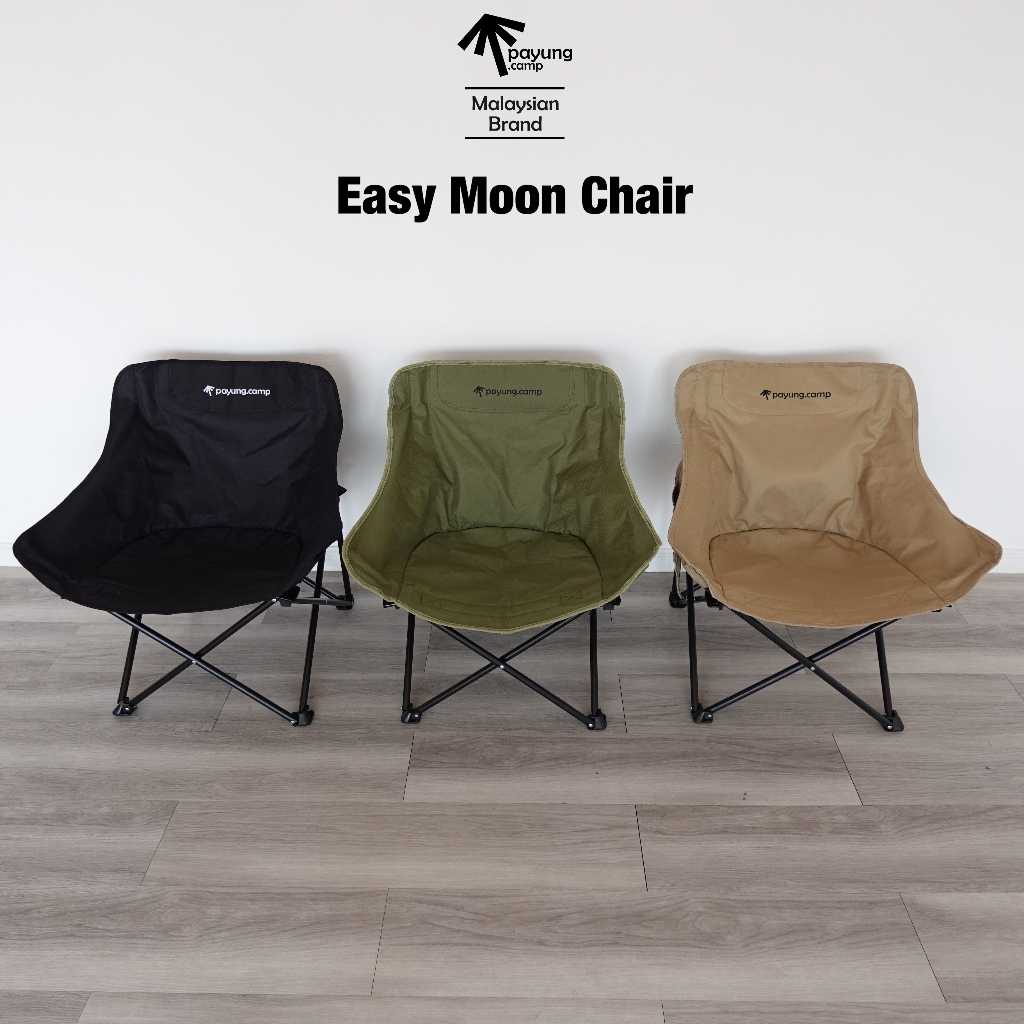 PAYUNG.CAMP Easy Moon Chair Foldable Camping Chair outdoor comfort sturdy low back chair