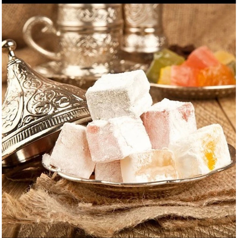 Turkish delight halal with 2 flavours 500g-+ high quality Turkish delights