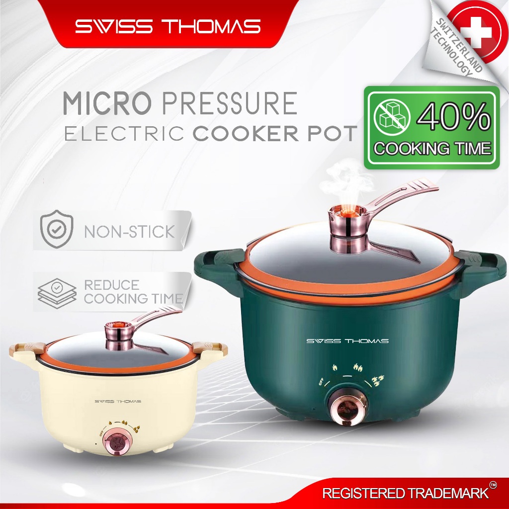 Micro-Pressure Cooker Multi-Function Electric Hot Pot Household Hot Pot Integrated Non-Stick Electric Wok Steamed Rice