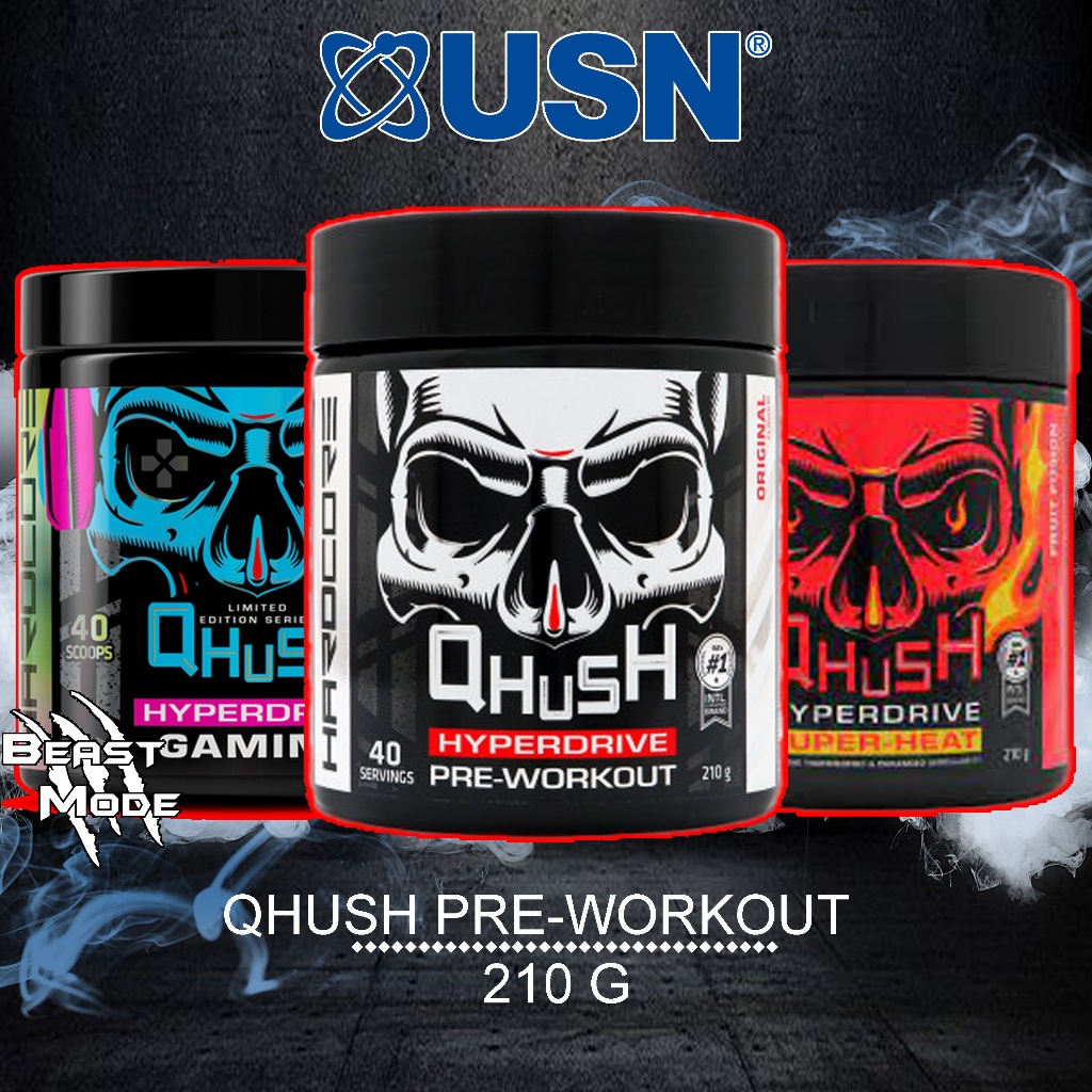 Usn Pre-workout Qhush Ultra Extreme Muscle Pump Strength Energy 40 servings