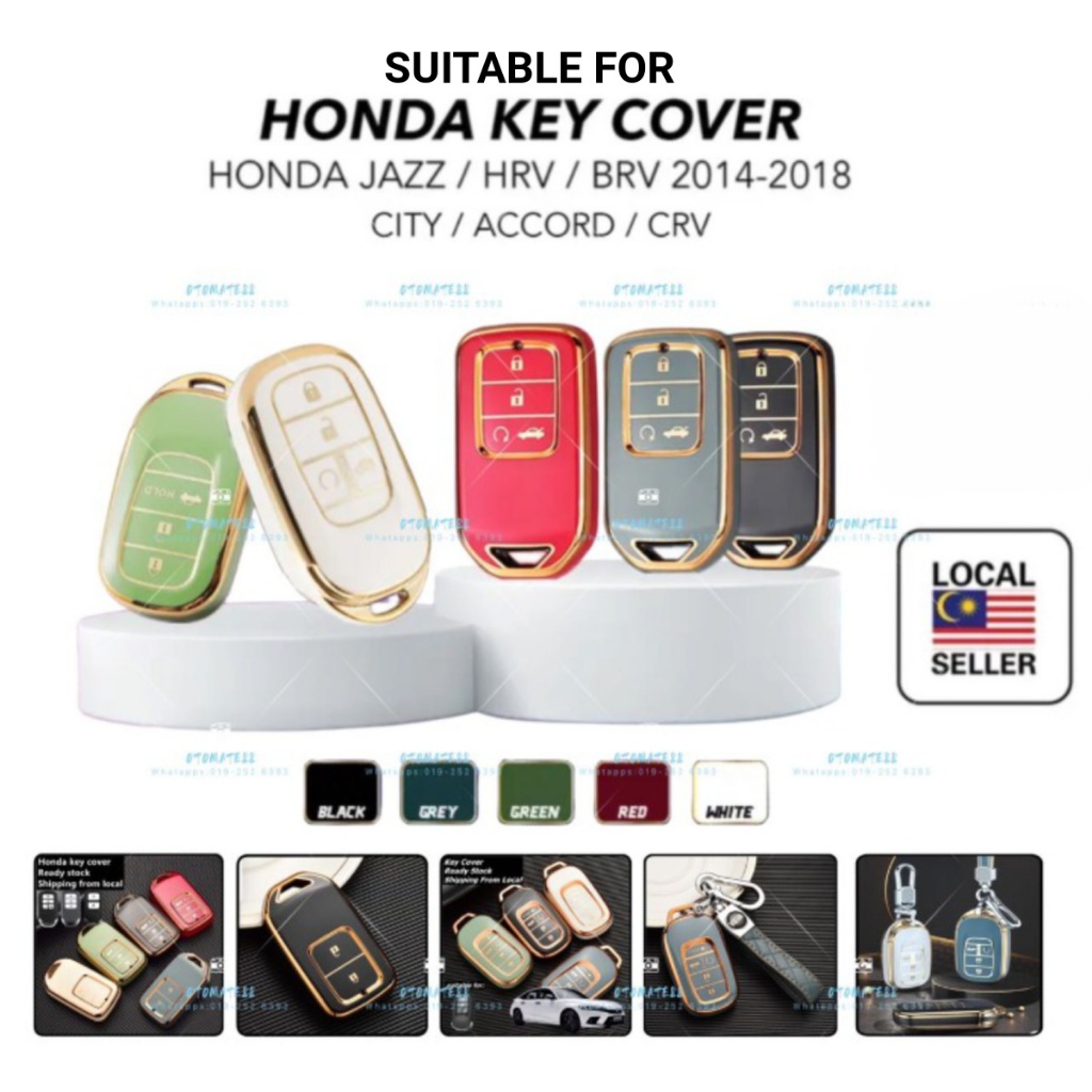 Honda Car Key Cover Case Shell Modify Flip Key Remote Casing Foldable Key blade 2 / 3 buttons JAZZ CITY CRV CIVIC ACCORD