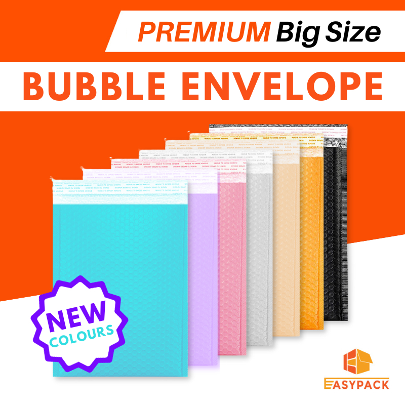 EASYPACK 1pcs Bubble Envelope Parcel Bag Courier Bag With Bubble Wrap Envelope Bubble Mailer Envelope Sizes (2)