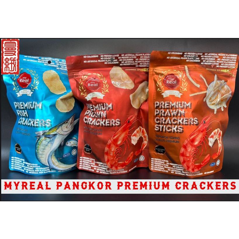 MYREAL PANGKOR PREMIUM Prawn Crackers Stick Fish Crackers 邦咯岛虾条虾饼鱼饼