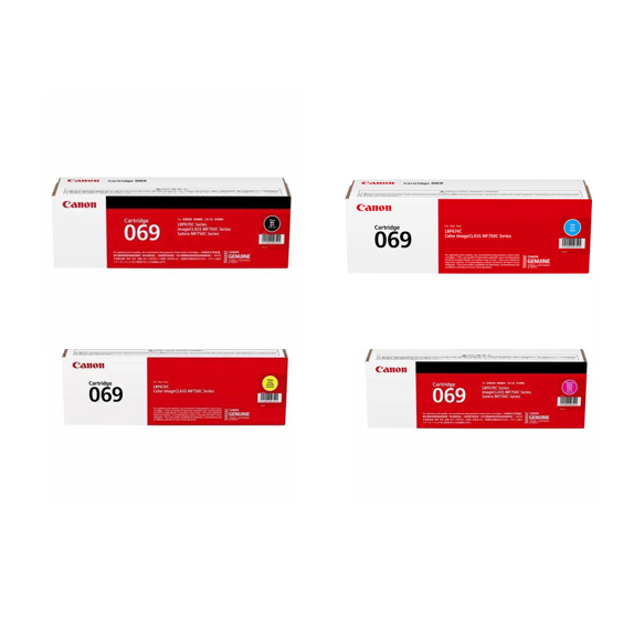 ORIGINAL Canon Cartridge 069 Toner Cartridge (Black, Cyan, Magenta, Yellow)