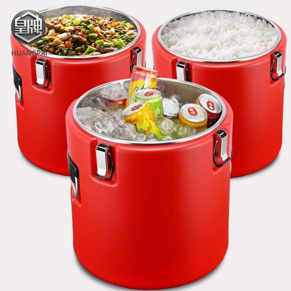 Double Insulated Bucket Picnic Ice Cooler Box Storage Box Sasserole Food Warmer Hot Pot Food Warmer