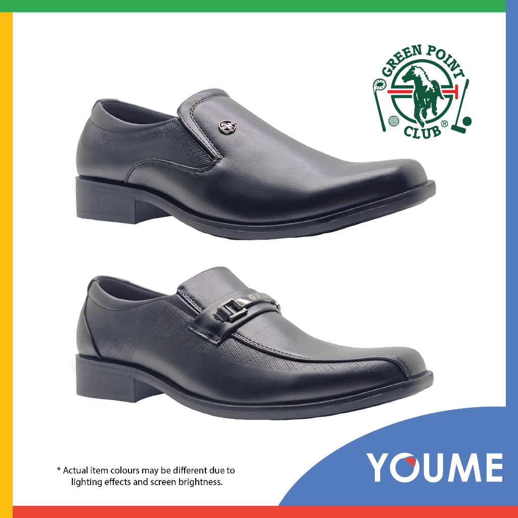 GREEN POINT CLUB M821037 M821042 Men Genuine Leather Square Toe Loafer Smart Dress Formal Office Shoe