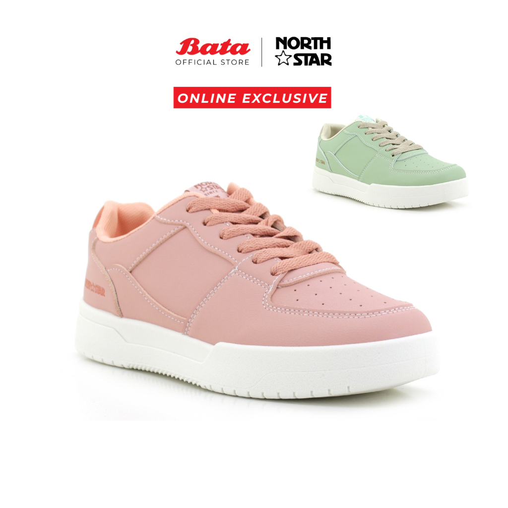 [Online Exclusive] NORTH STAR Pentagon Women Sneakers - Pink/Green 5805058/5807058