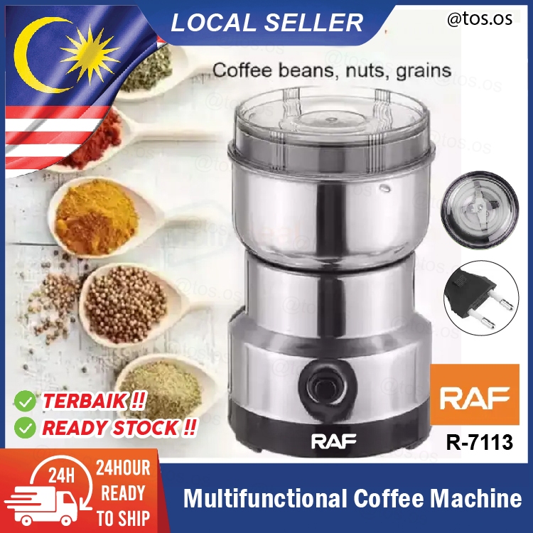 RAF Multifunctional Coffee Grinding Machine Spices Grains Grinder 4 Stainless Steel Blade / Penggiling Biji Kopi Bijiran