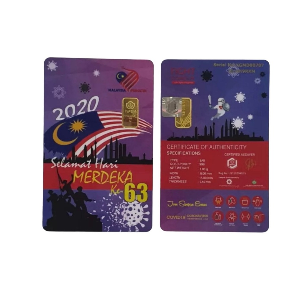 Yapeim Gold Bar 1g (Au 999.9) - COVID-19 LIMITED EDITION [GET FREE&hellip;