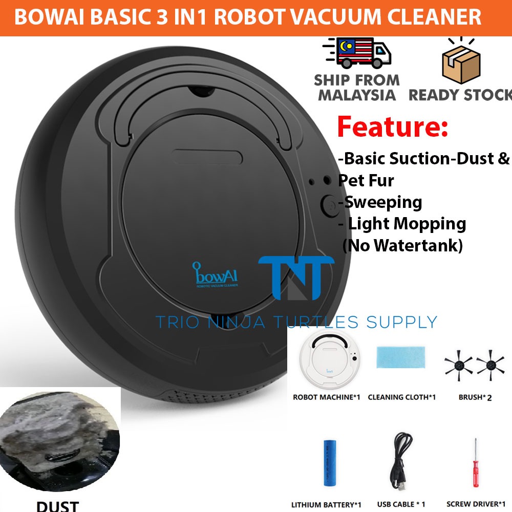 (READY STOCK) NINJA 3 IN 1 Sweep/Mopping/Suction Robot Vacuum Cleaner