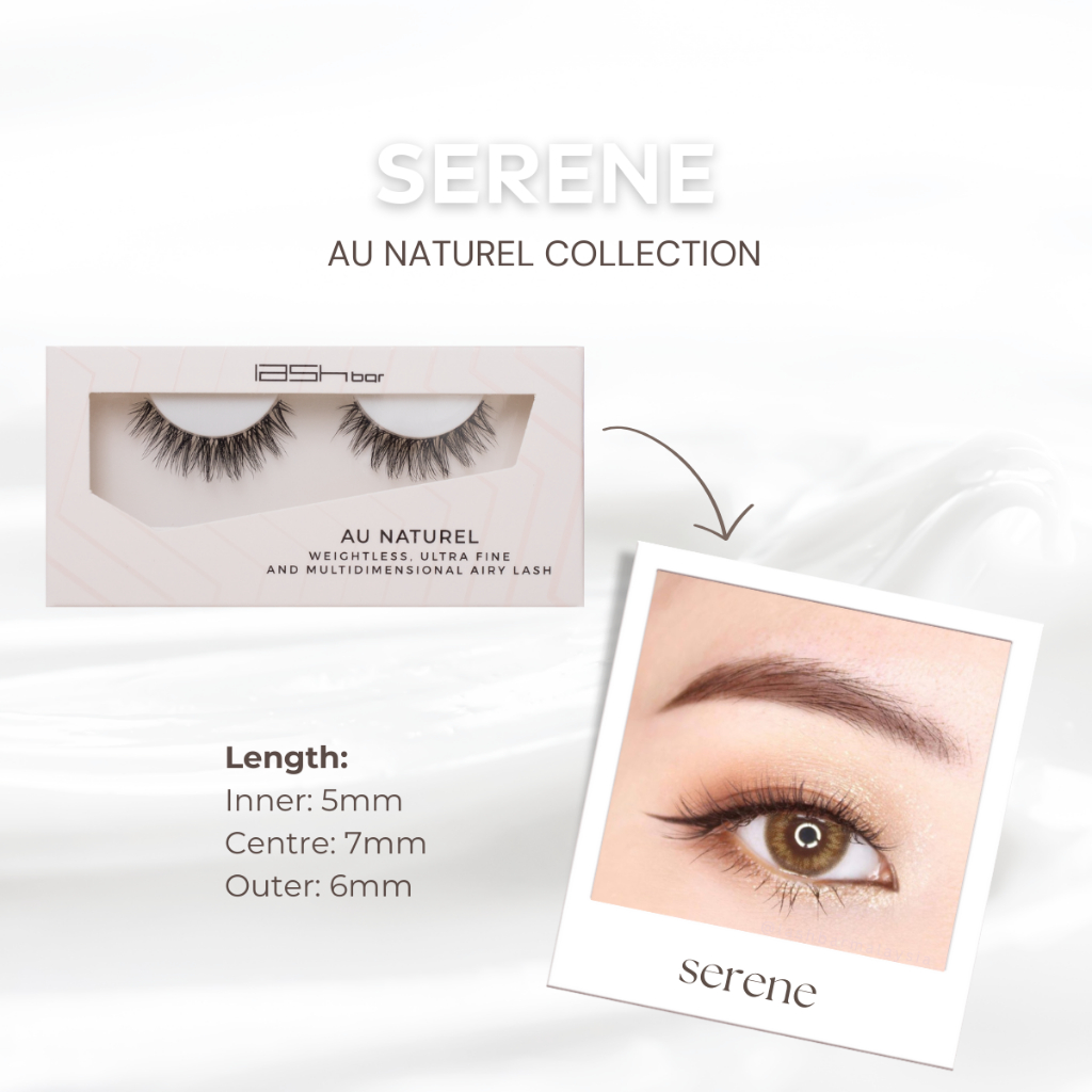 [Ready Stock] LASH BAR Premium Quality Handmade False Eyelashes (Au Naturel) Bulu Mata Palsu 假睫毛