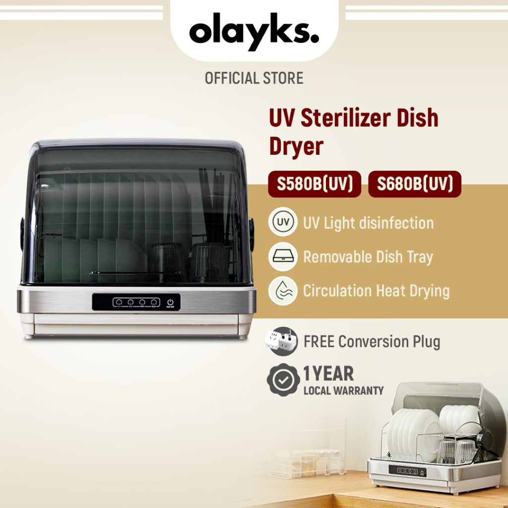 Olayks UV Sterilizer Dish Rack Disinfection Cabinet Kitchenware Baby Products Disinfection 烘干消毒碗柜