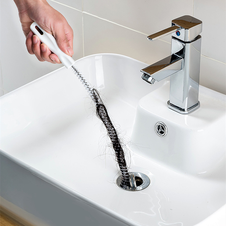 Alat Tarik Rambut Tersumbat Tersangkut di Sinki Alat Tarik Rambut diLubang Lantai Bilik Air Bathroom Hair Cleaning Brush