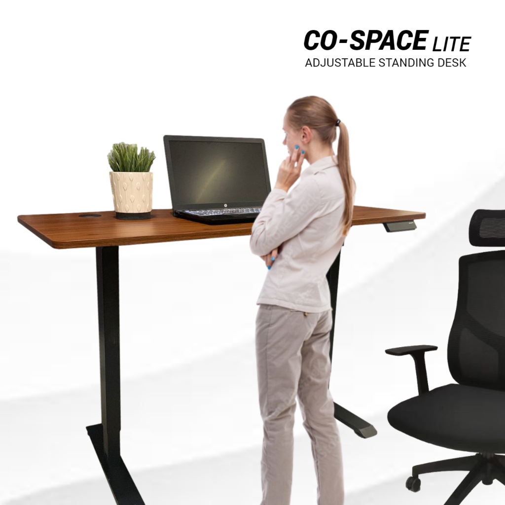 Hexabyte Co-Space Lite Ergonomic Motorized Height Adjustable Table/Standing Desk 120CMx60CMx(70CM-115CM)