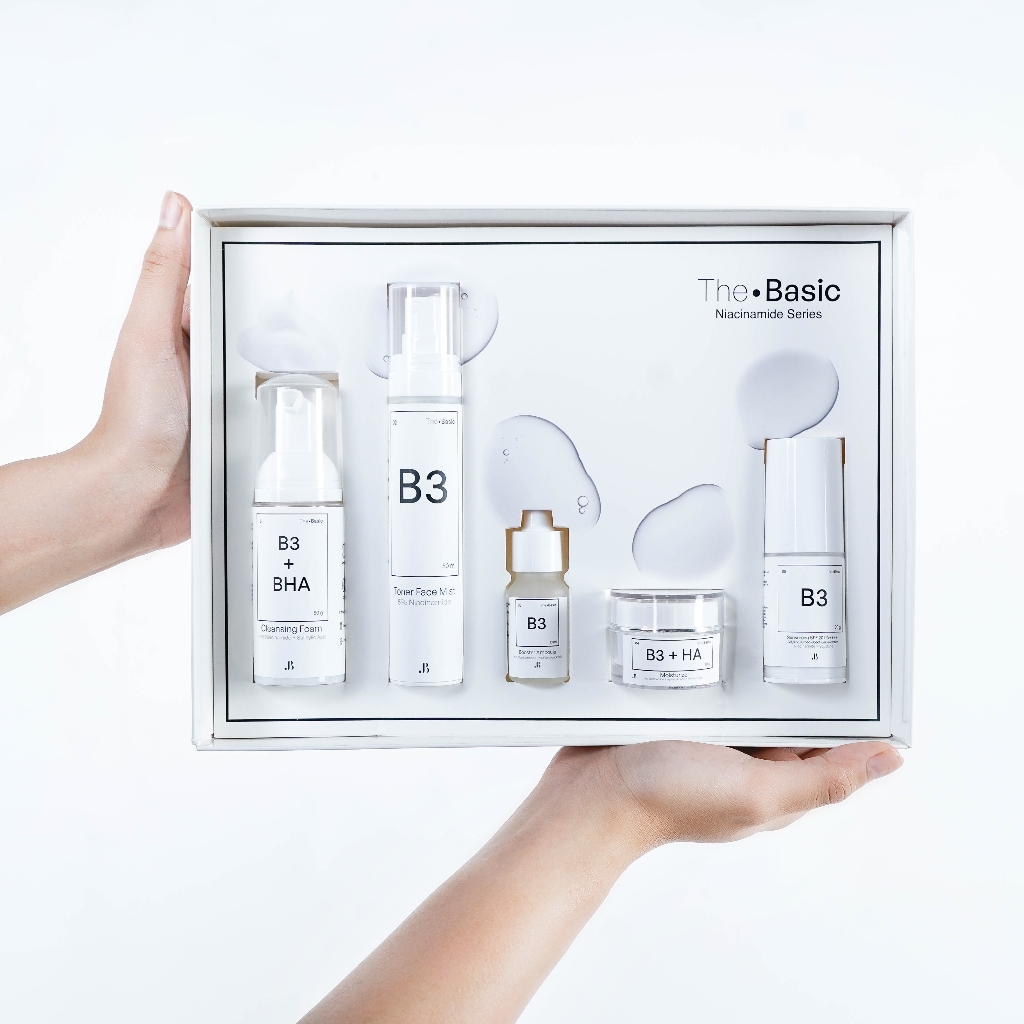 The Basic Niacinamide Skincare Set 5 in 1 (ALL SKIN TYPE SOLUTION) Skincare Set Travel Pack