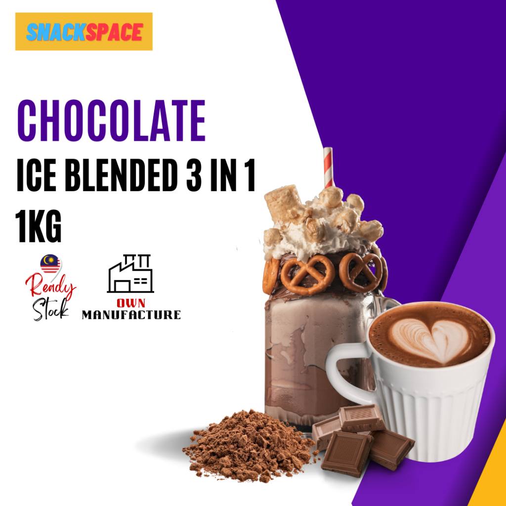 Sumo's CHOCOLATE Ice Blended Mix Powder / Serbuk Campuran Ais Kisar Coklat Sumo's 1 kg HALAL
