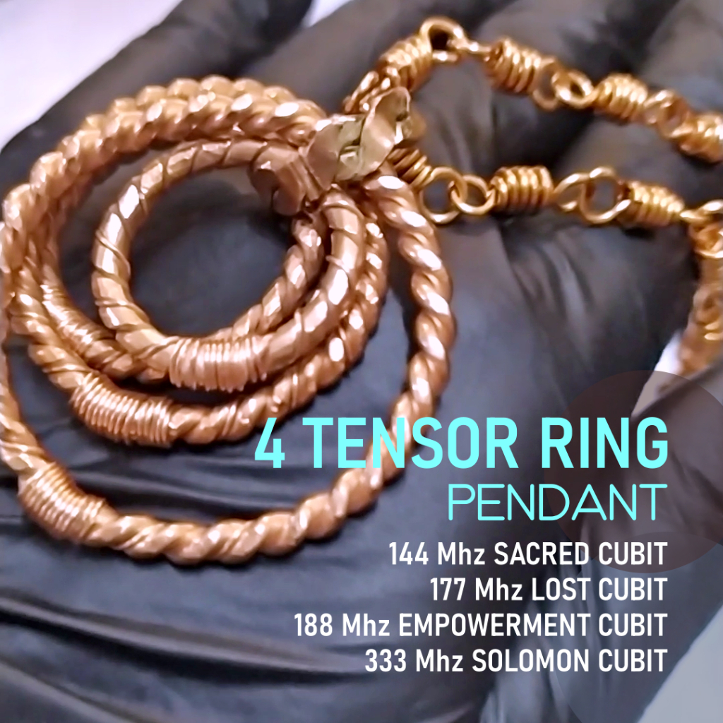 Tensor Ring Copper Pendant Necklace 手工铜吊坠 Sacred Lost Empowerment Solomon Cubit Self Healing Handmade