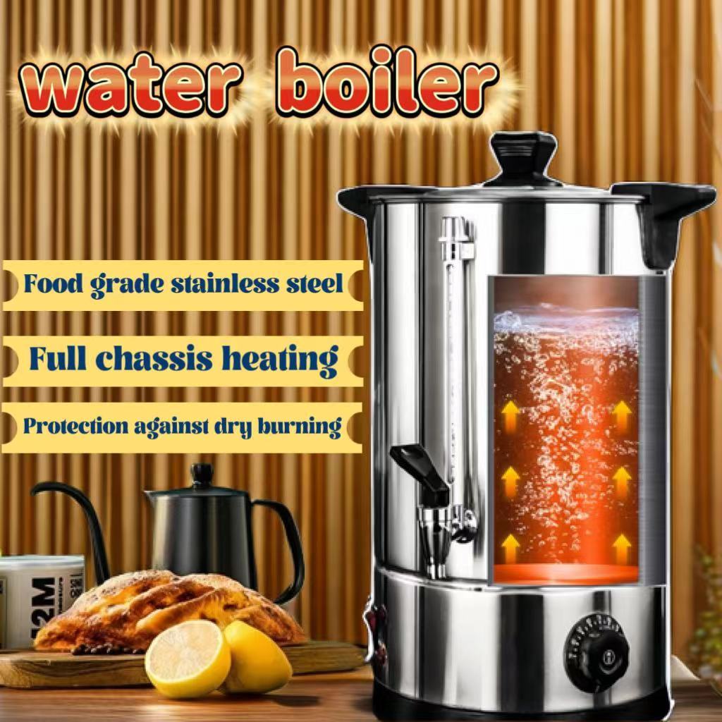 Stainless Steel Water Boiler Commercial Hot Water Boiler Coffee Bucket Coffee Pot Thermos(8L/10L/15L/25L/35L/45L)