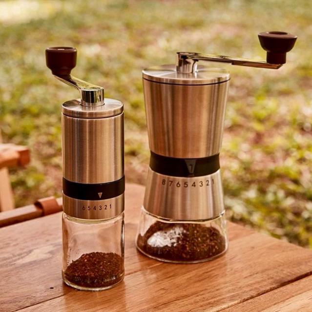 Portable Manual Coffee Grinder hand Coffee Mill with Ceramic Burrs 6/8 Adjustable Settings portable Hand Crank Tools