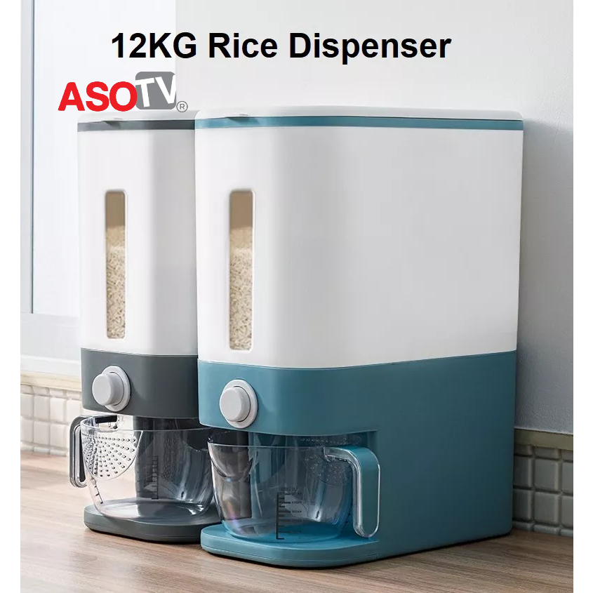 ASOTV® 12KG Automatic Rice Dispenser with Rinsing Cup 0209