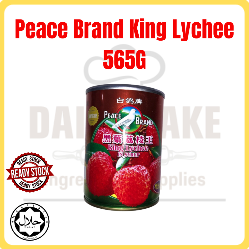 Peace King Lychee 565G/Laici/荔枝/Desserts/Pencuci Mulut/甜品/Cake/Kek/蛋糕/Baking/Membakar/烘培