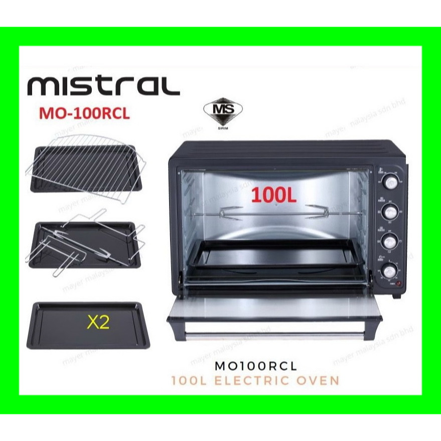 ELBA / KHIND / MISTRAL Electric Oven KETUHAR 100L EEO-G1029(BK) OT-100 烤箱