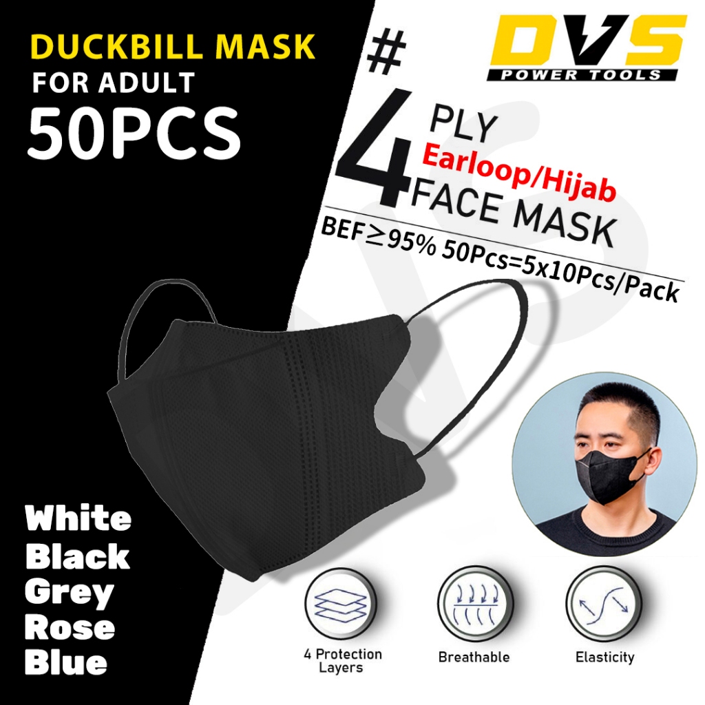 50pcs 3D Face Mask duckbill mask Earloop&Headloop Hijab Butterfly Korea Non-woven Protection Filter 3D Anti Viral Mask