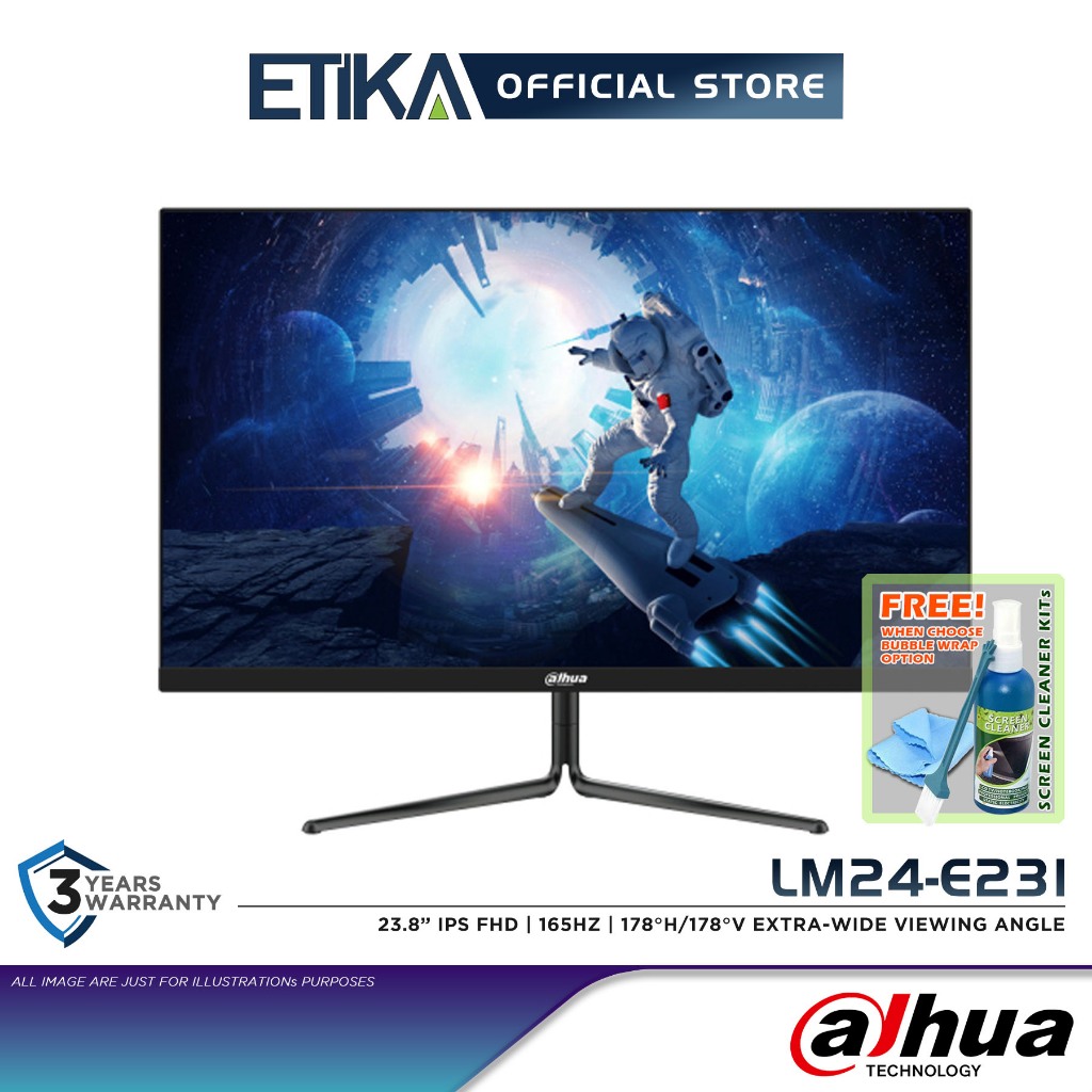 Dahua LM24-E231 | 23.8'' Fast IPS FHD 165Hz Gaming Monitor | Extra-wide viewing angle | Adaptive-Sync