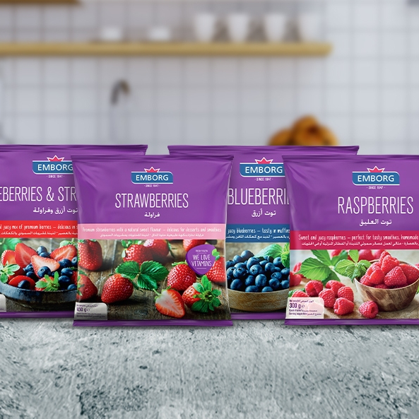Premium Mixed berry berries Strawberry Blueberry Raspberry Frozen 500g± Organic Mix Beri Strawberi Blueberries