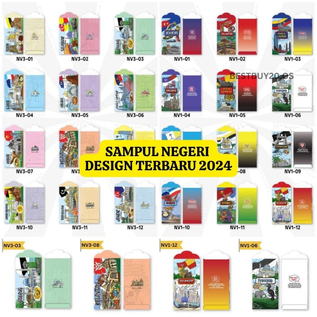 CLEARANCE Sampul Raya Negeri Johor Selangor Klate Kelantan Pahang Perak Penang Sabah Swak Sarawak Kedah