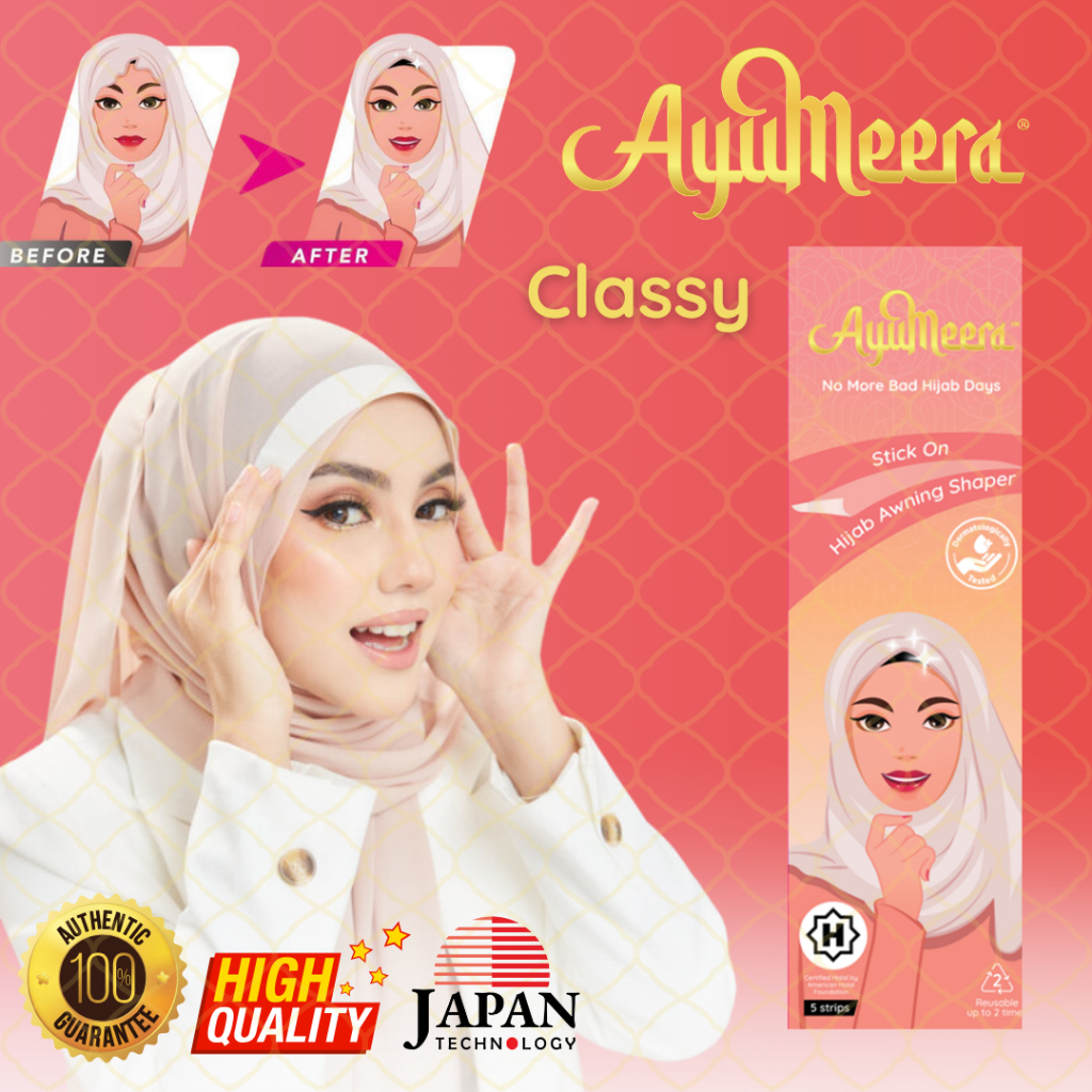 AyuMeera Hijab Awning Shaper Tape Classy - Hijab Fashion Stylist