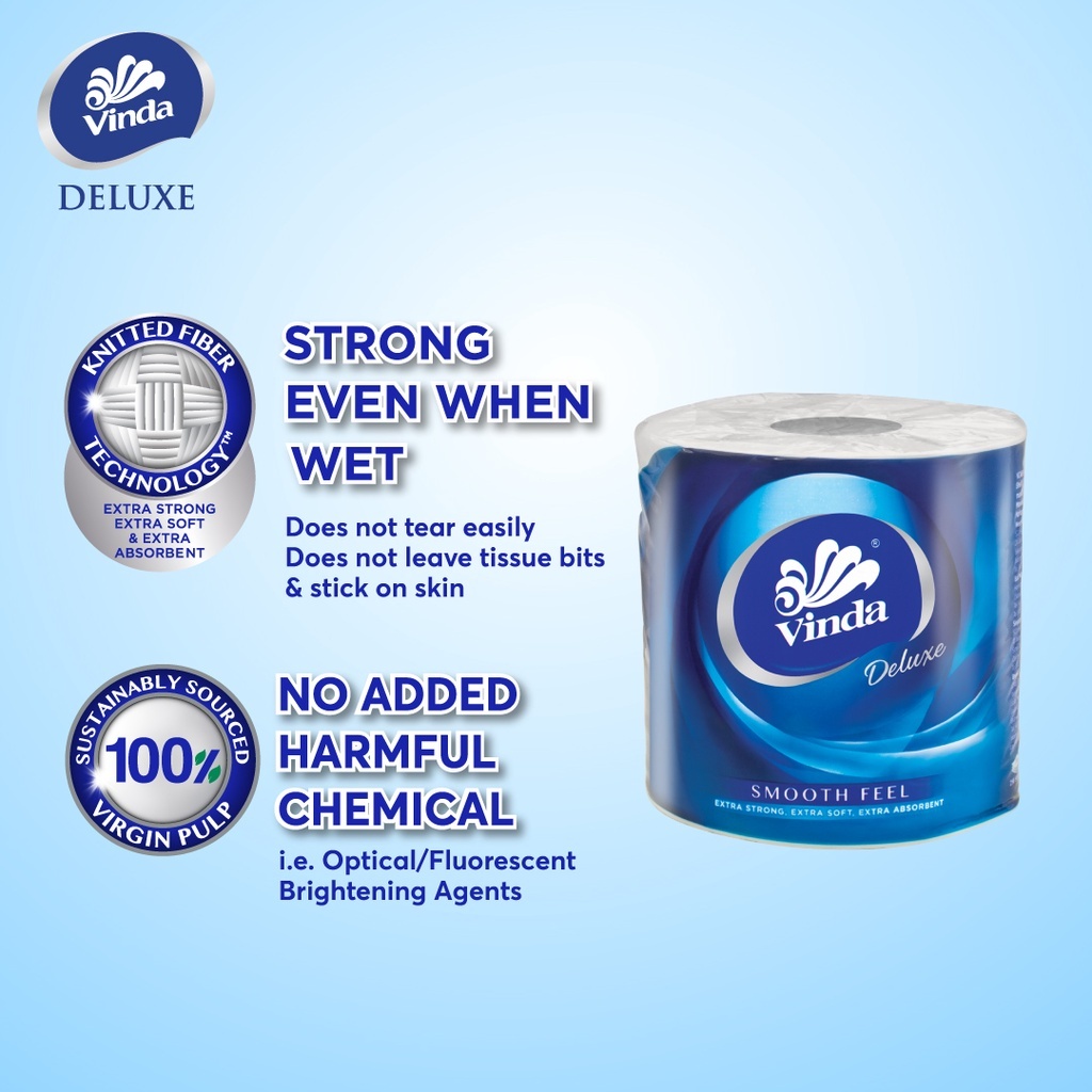 Vinda Deluxe Smooth Feel Toilet Tissue (Roll)